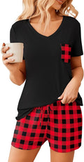 Women's Pajama Set - Short Sleeve - 2 Piece