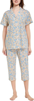 Capri Pajama Set - Short Sleeve - 2 Piece