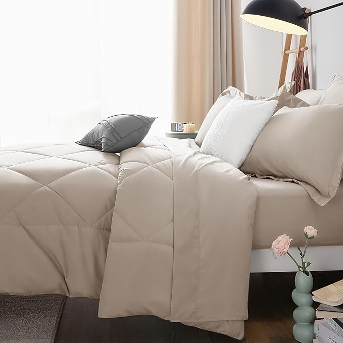 Linen Comforter Set - Full - 7 Piece