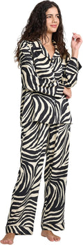 Satin Pajama Set - Long Sleeve - 2 Piece