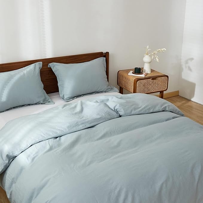 Linen Duvet Cover Set - King - 3 Piece