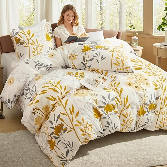 100% Cotton Duvet Cover Set - King - 3 Piece
