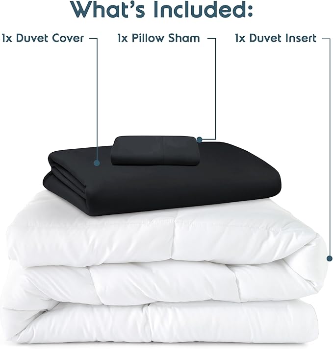 Down Alternative Duvet Cover Set - Twin - 3 Piece
