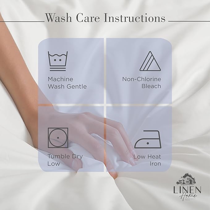 100% Cotton Bed Sheet Set - Queen - 4 Piece