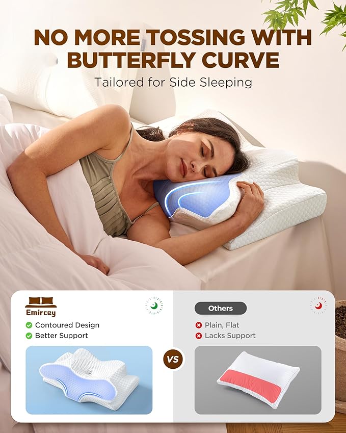 Memory Foam Cooling Bed Pillow - King