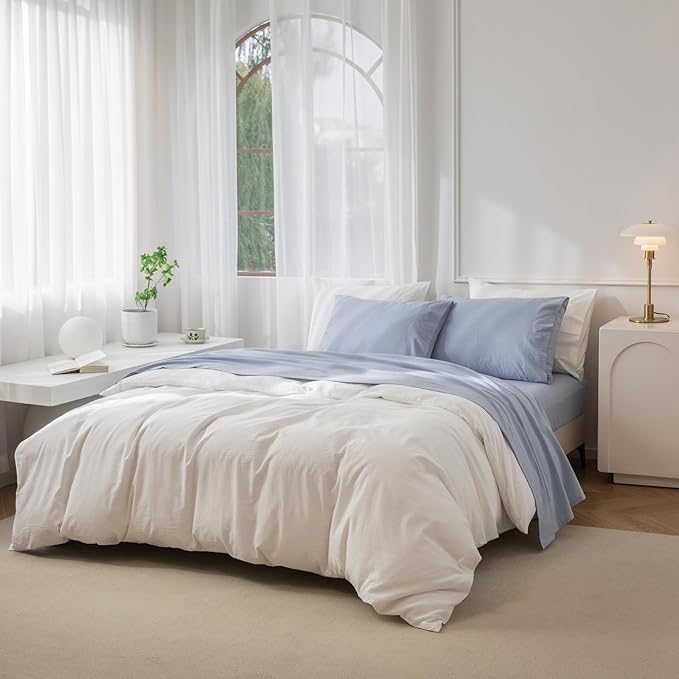 Linen Bed Sheet Set - Full - 4 Piece