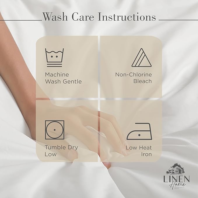 100% Cotton Bed Sheet Set - Queen - 4 Piece