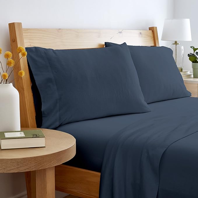 Linen Bed Sheet Set - Twin - 3 Piece