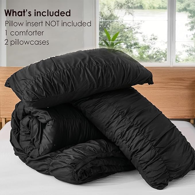 100% Cotton Comforter Set - King - 3 Piece