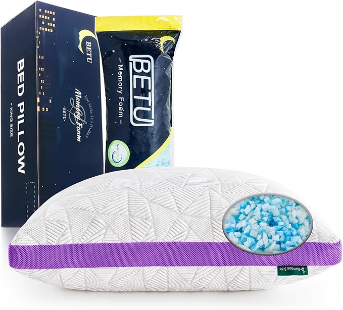 Memory Foam Cooling Bed Pillow - Queen