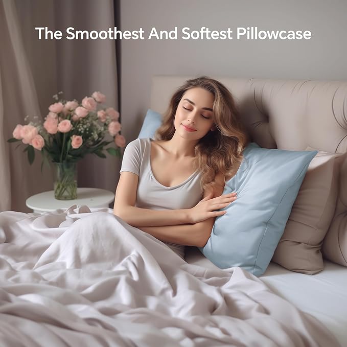 Mulberry Silk Cooling Pillowcase Set - Standard - 20 x 26 in - 2 Pack