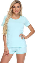 Bamboo Shorts Pajama Set - Short Sleeve - 2 Piece