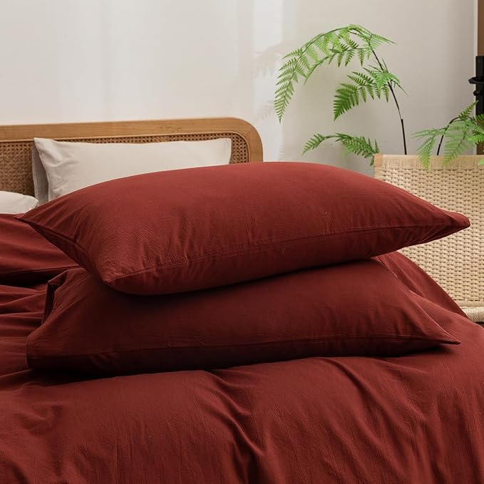 Linen Duvet Cover Set - Queen - 3 Piece