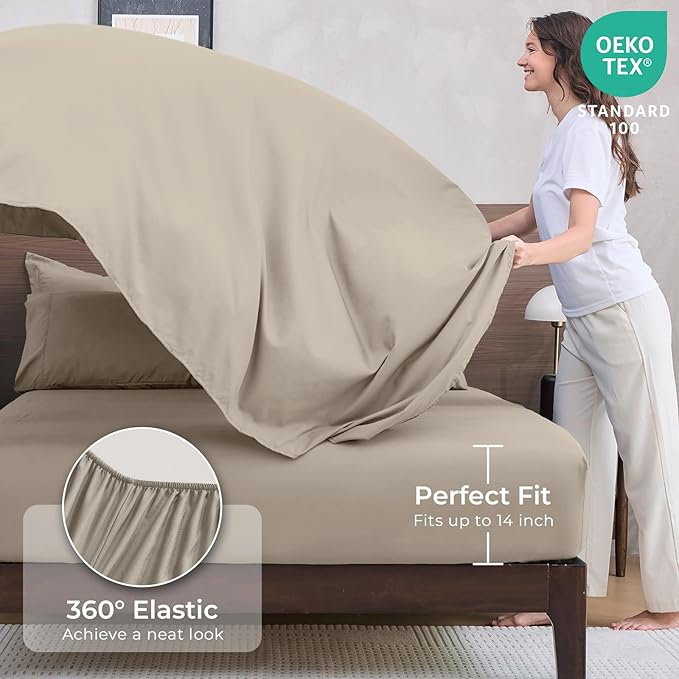 Linen Comforter Set - Full - 7 Piece
