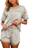 Women's 100% Cotton Shorts Pajama Set - Short Sleeve - 2 Piece