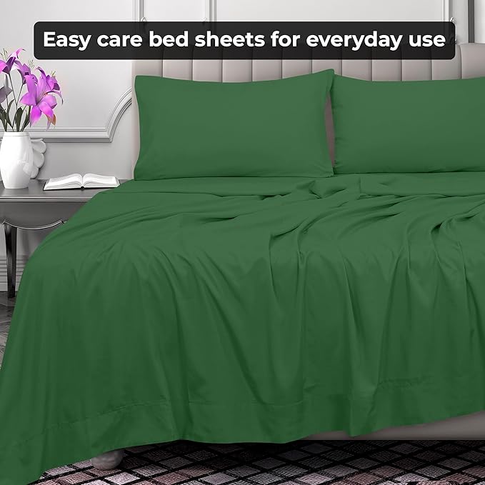 Microfiber Flat Sheet - Queen - 2 Pack