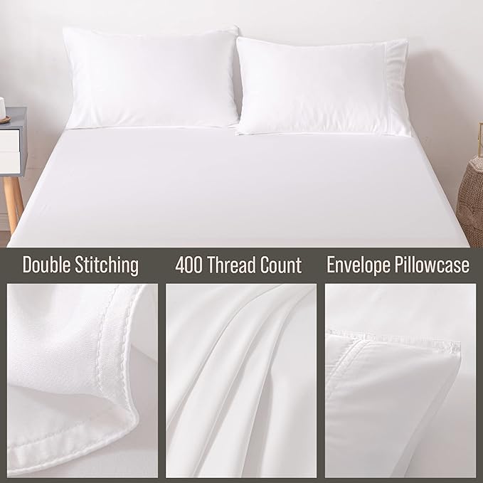 Bamboo Cooling Pillowcase Set - King - 2 Piece