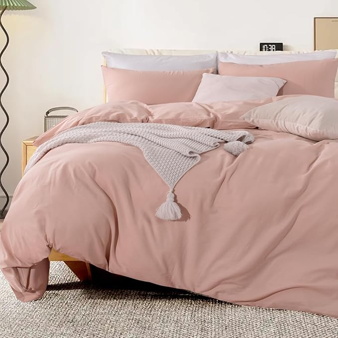 Linen Duvet Cover Set - Queen - 3 Piece