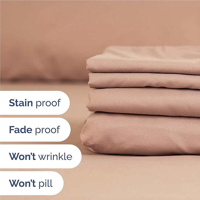 Cooling Bed Sheet Set - Full - 16 in Deep Pocket - 6 Piece