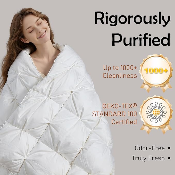 Duvets Down Comforter - King - 90 x 100 in