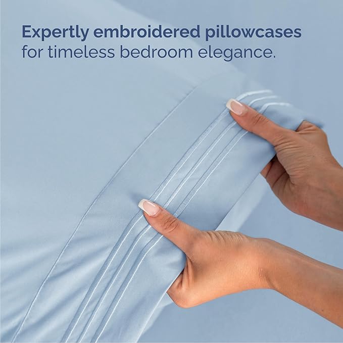 Cooling Bed Sheet Set - Queen - 4 Piece