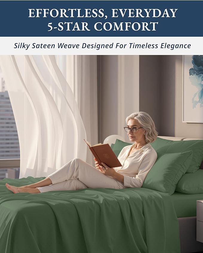 Linen Bed Sheet Set - Queen