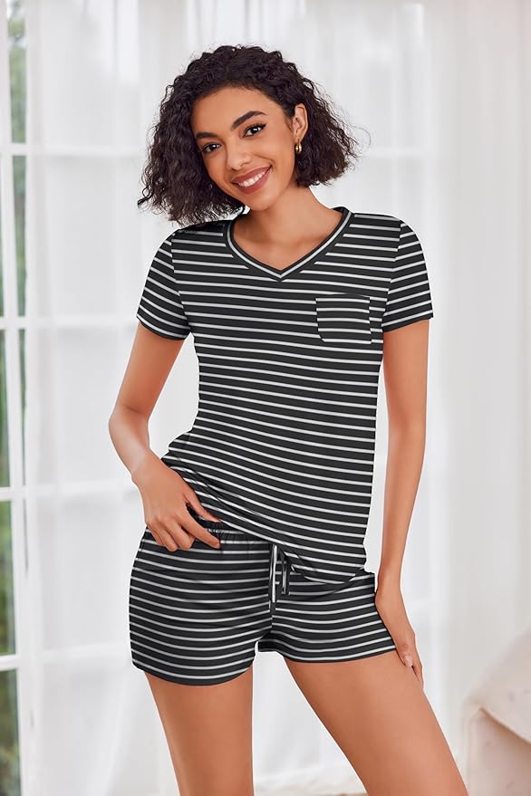Women's Pajama Set - Short Sleeve - 2 Piece