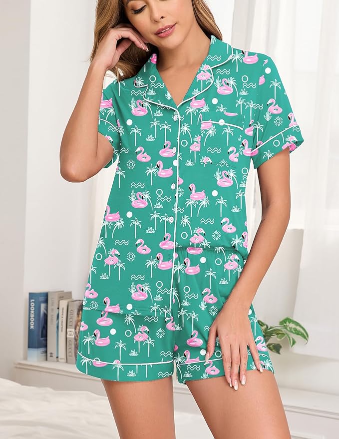 Pajama Set - Short Sleeve - 2 Piece