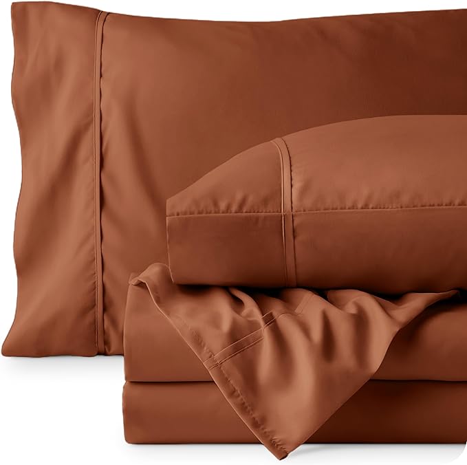 Microfiber Bed Sheet Set - California King - 4 Piece