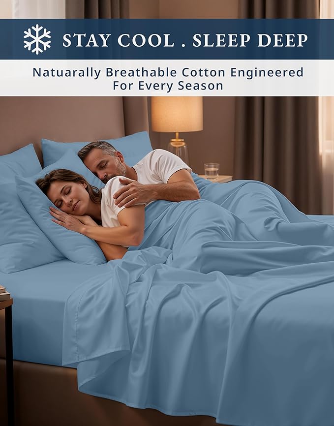 Linen Bed Sheet Set - King