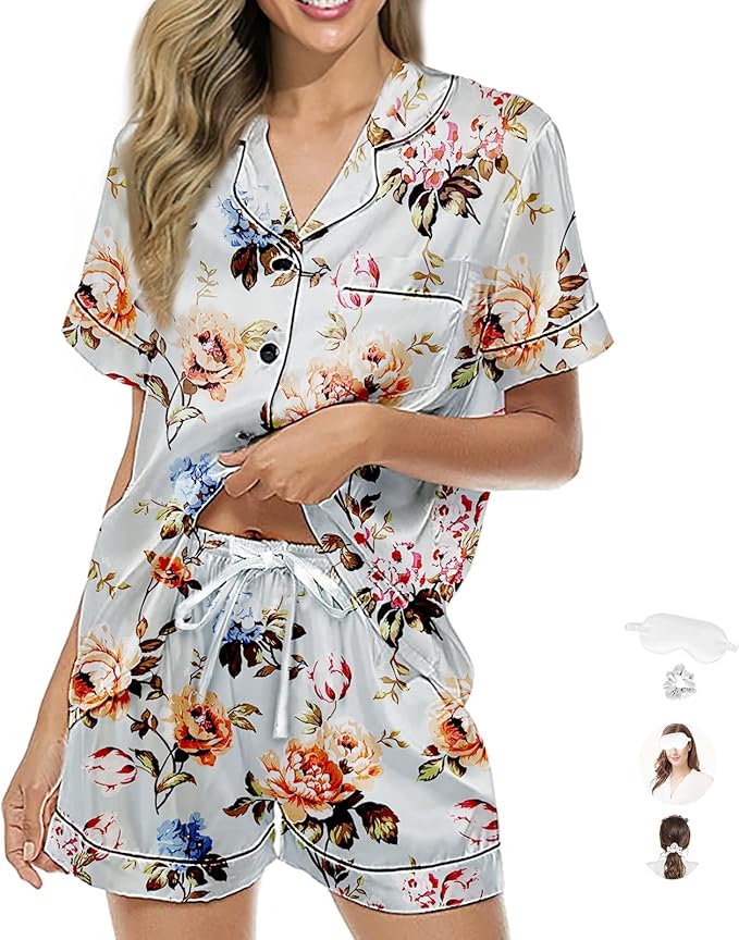Satin Pajama Set - 2 Piece