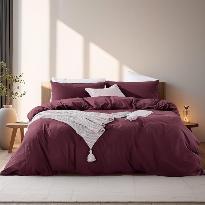 Linen Duvet Cover Set - King - 3 Piece