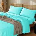 100% Cotton Bed Sheet Set - Queen - 16 in Deep Pocket - 4 Piece
