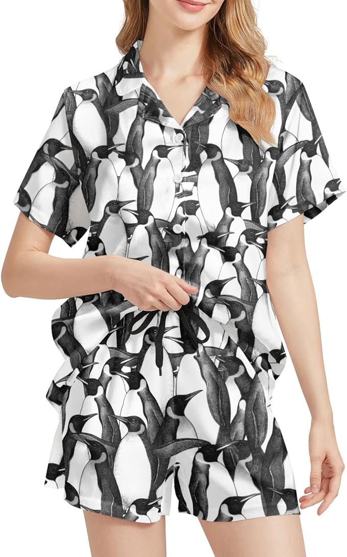 Women's Pajama Set - Short Sleeve - 2 Piece