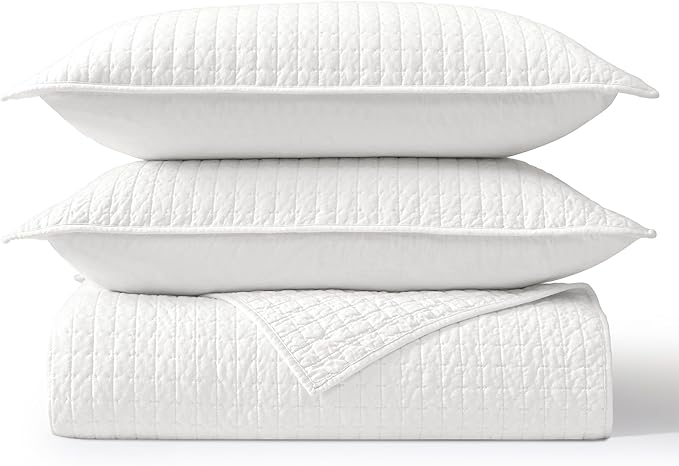 100% Cotton Hypoallergenic Quilt Set - Queen