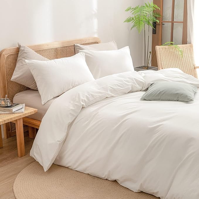 Linen Duvet Cover Set - Full - 3 Piece