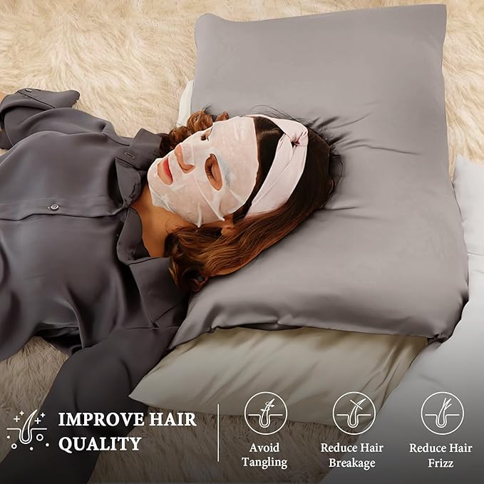 Satin Cooling Bed Pillow - King