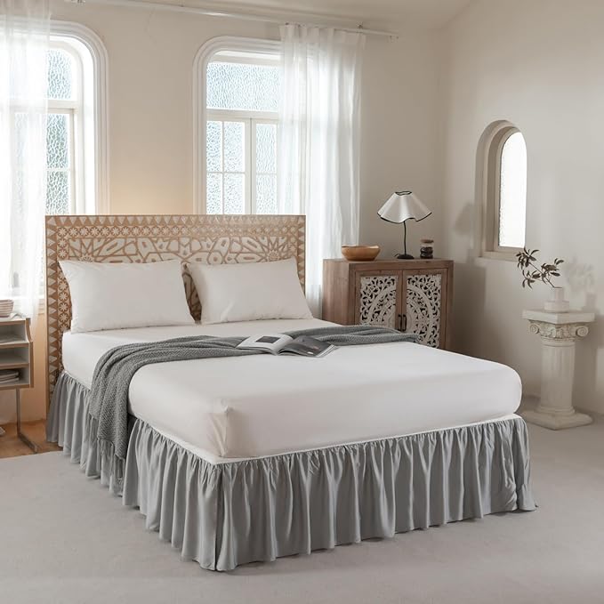 Bamboo Bed Skirt - Queen - 14 in Drop