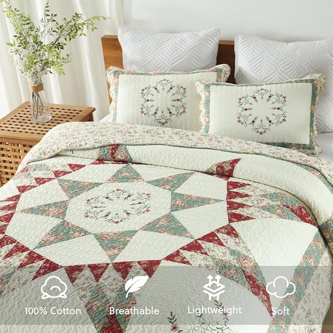 Quilt Set - Queen - 3 Piece