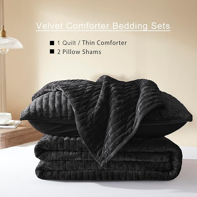 Velvet Quilt Set - King