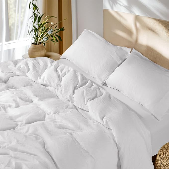 Linen Duvet Cover Set - Full - 3 Piece