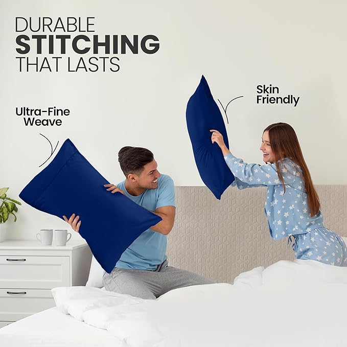 Microfiber Pillowcase Set - Queen - 20 x 30 in - 2 Pack