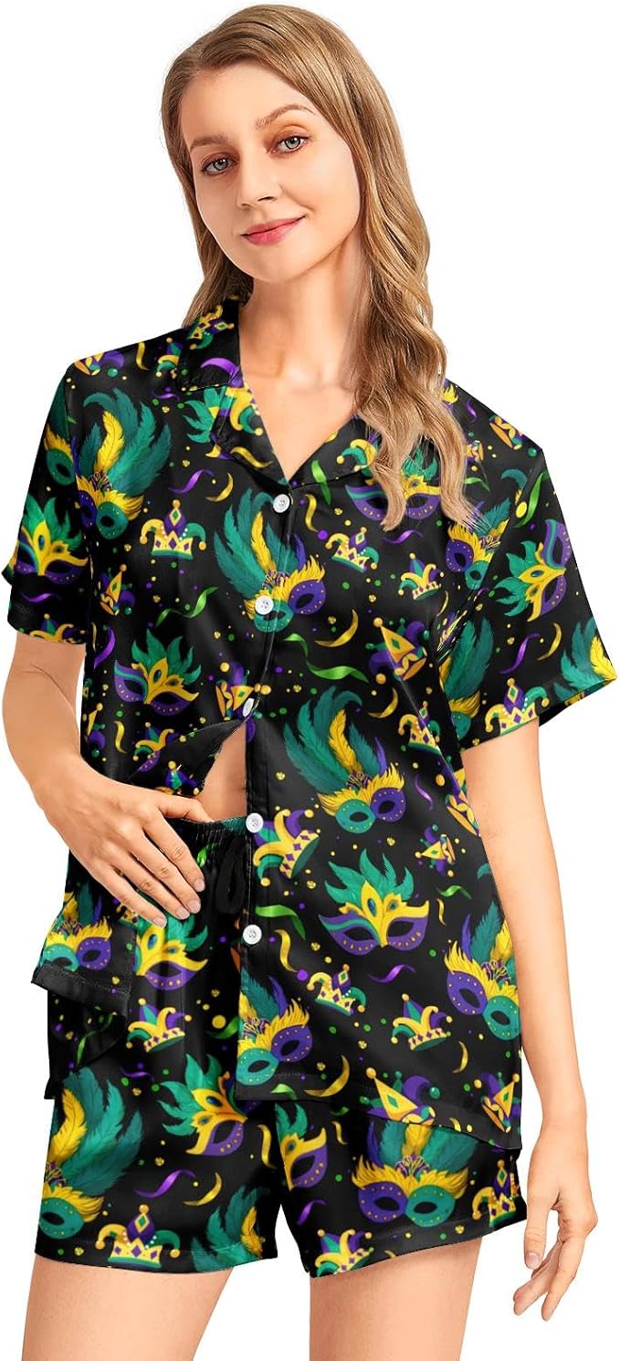 Women's Pajama Set - Short Sleeve - 2 Piece