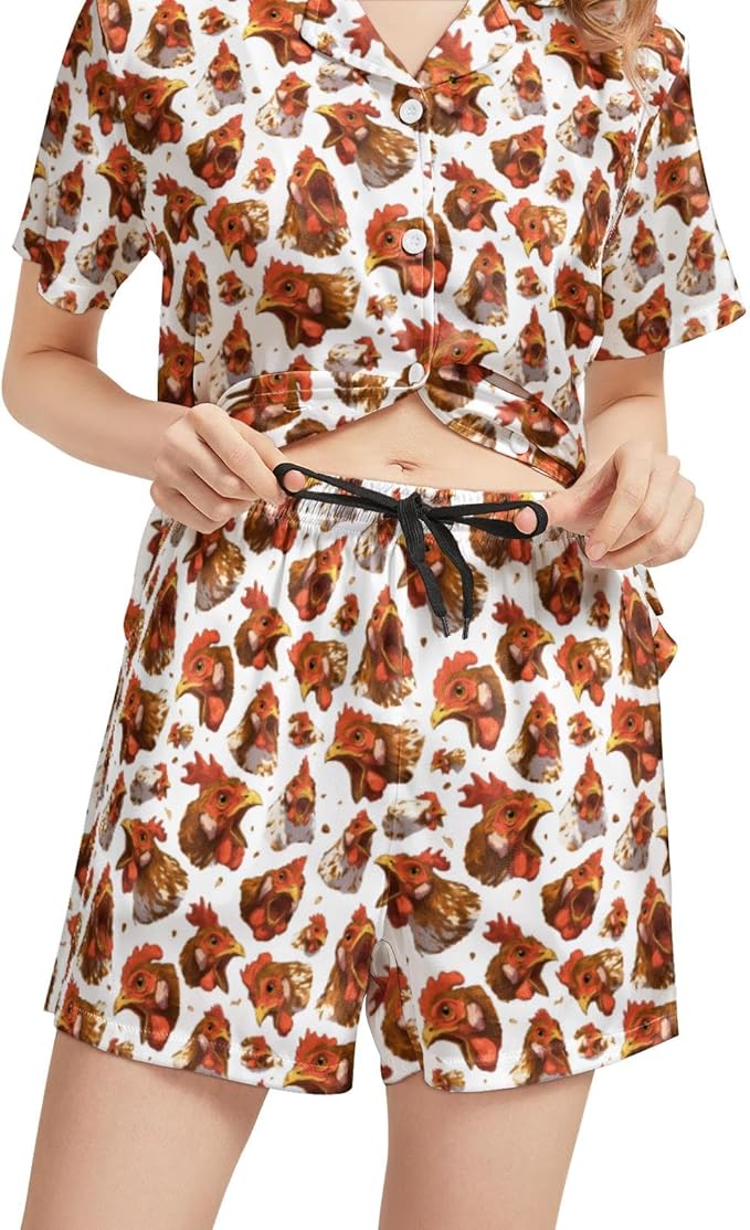 Women's Pajama Set - Short Sleeve - 2 Piece