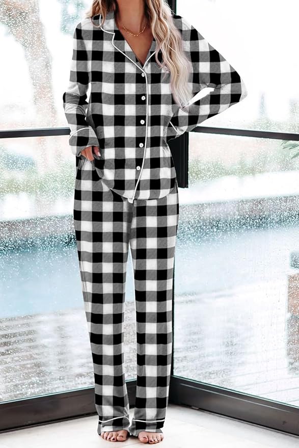 Women's Pajama Set - Long Sleeve - 2 Piece