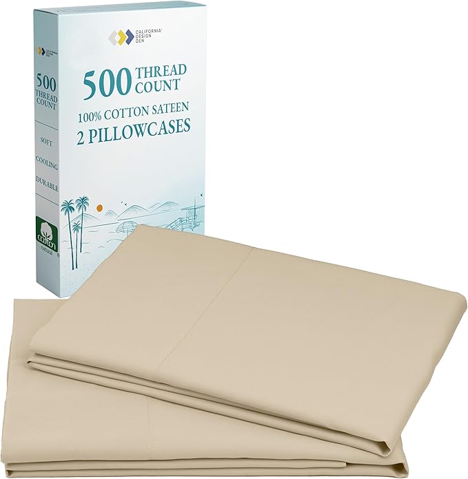 100% Cotton Pillowcase Set - King - 2 Piece