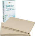 100% Cotton Pillowcase Set - King - 2 Piece