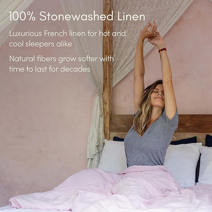 Linen Cooling Duvet Cover Set