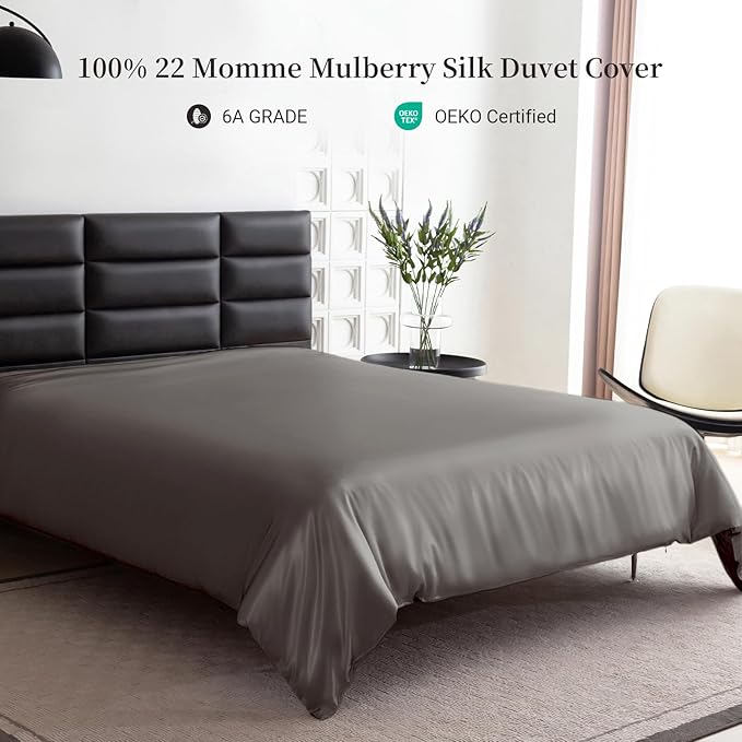 Mulberry Silk Cooling Duvet Cover - Full