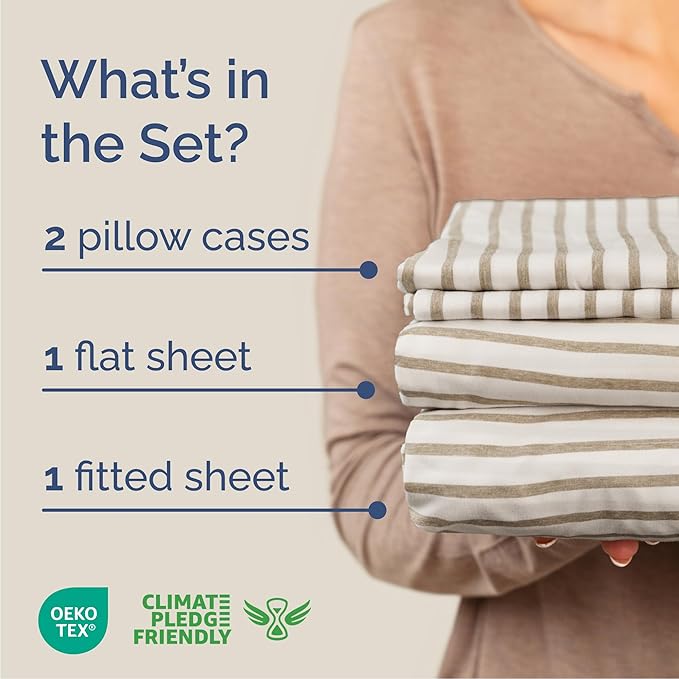 Cooling Bed Sheet Set - Queen - 4 Piece